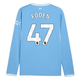 Manchester City Foden 47 Thuisshirt 2026-2027 Lange Mouwen Manchester City Foden 47 Thuisshirt 2026-2027 Lange Mouwen