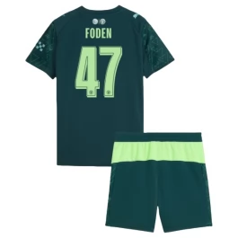 Manchester City Foden 47 Thuisshirt Kids Fourth 2025-2026 Voetbaltenue
