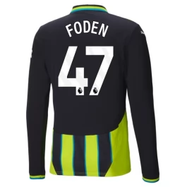 Manchester City Foden 47 Uitshirt 2024-2025 L/S Voetbaltenue