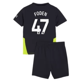 Manchester City Foden 47 Uitshirt Kids 2024-2025 Voetbaltenue