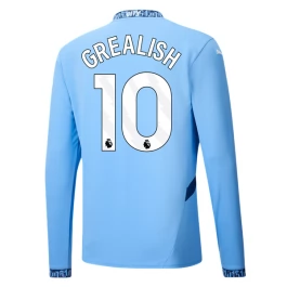 Manchester City Grealish 10 Thuisshirt 2024-2025 L/S Voetbaltenue