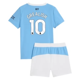 Manchester City Grealish 10 Thuisshirt Kids 2025-2026 Voetbaltenue