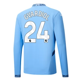 Manchester City Gvardiol 24 Thuisshirt 2024-2025 L/S Voetbaltenue