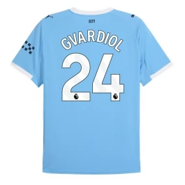 Manchester City Gvardiol 24 Thuisshirt 2025-2026 Voetbaltenue