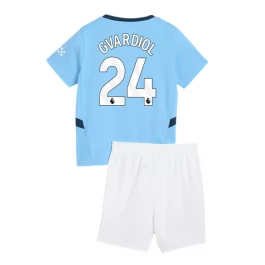 Manchester City Gvardiol 24 Thuisshirt Kids 2024-2025 Voetbaltenue