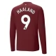 Manchester City Haaland 9 Third Shirt 2024-2025 L/S Voetbaltenue