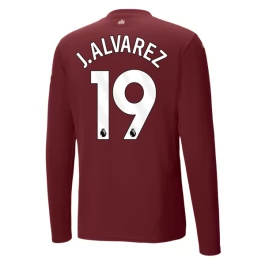 Manchester City J.Alvarez 19 Third Shirt 2024-2025 L/S Voetbaltenue