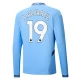Manchester City J. Alvarez 19 Thuisshirt 2024-2025 L/S Voetbaltenue