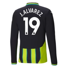 Manchester City J.Alvarez 19 Uitshirt 2024-2025 L/S Voetbaltenue
