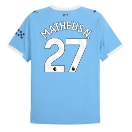 Manchester City Matheus N. 27 Thuisshirt 2025-2026 Voetbaltenue