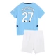 Manchester City Matheus N. 27 Thuisshirt Kids 2024-2025 Voetbaltenue
