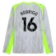 Manchester City Rodrigo 16 Derde Shirt 2025-2026 Lange Mouwen Voetbaltenue