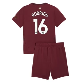 Manchester City Rodrigo 16 Third Shirt Kids 2024-2025 Voetbaltenue