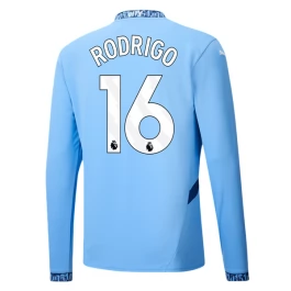 Manchester City Rodrigo 16 Thuisshirt 2024-2025 L/S Voetbaltenue