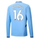 Manchester City Rodrigo 16 Thuisshirt 2024-2025 L/S Voetbaltenue