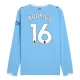 Manchester City Rodrigo 16 Thuisshirt 2025-2026 L/S Voetbaltenue