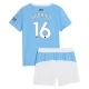 Manchester City Rodrigo 16 Thuisshirt Kids 2025-2026 Voetbaltenue