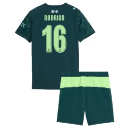Manchester City Rodrigo 16 Thuisshirt Kids Fourth 2025-2026 Voetbaltenue
