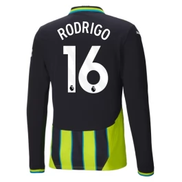 Manchester City Rodrigo 16 Uitshirt 2024-2025 L/S Voetbaltenue