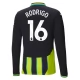 Manchester City Rodrigo 16 Uitshirt 2024-2025 L/S Voetbaltenue