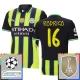 Manchester City Rodrigo 16 Uitshirt Champions League With Patch 2024-2025 Voetbaltenue