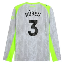 Manchester City Rúben 3 Derde Shirt 2025-2026 Lange Mouwen Voetbaltenue