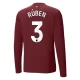 Manchester City Rúben 3 Third Shirt 2024-2025 L/S Voetbaltenue