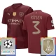 Manchester City Rúben 3 Third Shirt Champions League With Patch 2024-2025 Voetbaltenue