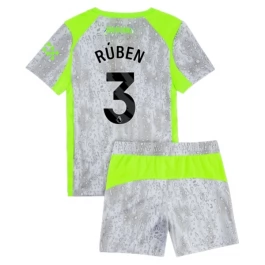 Manchester City Rúben 3 Third Shirt Kids 2025-2026 Voetbaltenue