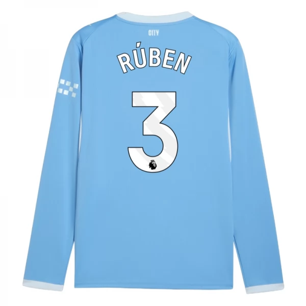 Manchester City Rúben 3 Thuisshirt 2026-2027 Lange Mouwen Manchester City Rúben 3 Thuisshirt 2026-2027 Lange Mouwen