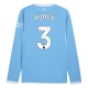 Manchester City Rúben 3 Thuisshirt 2026-2027 Lange Mouwen Manchester City Rúben 3 Thuisshirt 2026-2027 Lange Mouwen
