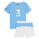 Manchester City Rúben 3 Thuisshirt Kids 2025-2026 Voetbaltenue