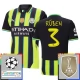 Manchester City Rúben 3 Uitshirt Champions League With Patch 2024-2025 Voetbaltenue