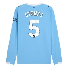 Manchester City Stones 5 Thuisshirt 2025-2026 L/S Voetbaltenue