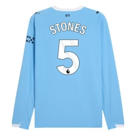 Manchester City Stones 5 Thuisshirt 2025-2026 L/S Voetbaltenue