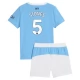Manchester City Stones 5 Thuisshirt Kids 2025-2026 Voetbaltenue