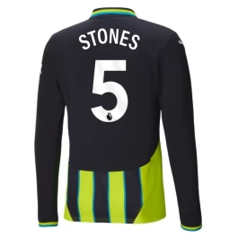 Manchester City Stones 5 Uitshirt 2024-2025 L/S Voetbaltenue