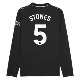 Manchester City Stones 5 Uitshirt 2025-2026 L/S Voetbaltenue