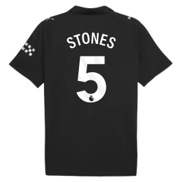 Manchester City Stones 5 Uitshirt 2025-2026 Voetbaltenue