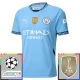 Manchester City Thuisshirt Champions League With Patch 2024-2025 Voetbaltenue