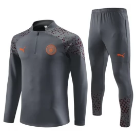 Manchester City Trainingspakken 2023-24 - 1-4 Zip Grijs