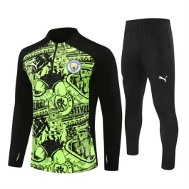 Manchester City Trainingspakken 2024-25 - 1-4 Zip Groen