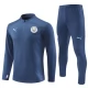 Manchester City Trainingspakken 2024-25 - 1-4 Zip Marineblauw