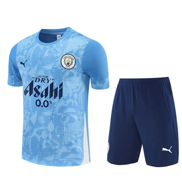 Manchester City Trainingsshirtpak 2025-26 - Shorts Blauw Manchester City Trainingsshirtpak 2025-26 - Shorts Blauw