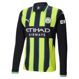 Manchester City Uitshirt 2024-2025 L/S Voetbaltenue