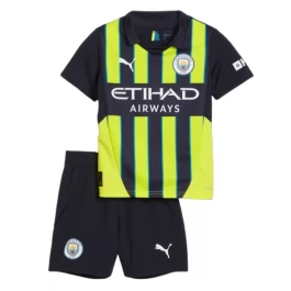 Manchester City Uitshirt Kids 2024-2025 Voetbaltenue