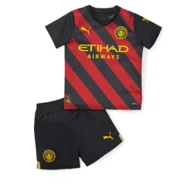 Manchester City Voetbaltenue 2022-2023 Uitshirt Kids
