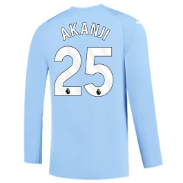 Manchester City Voetbaltenue Akanji 25 2023-2024 Thuisshirt - L/S