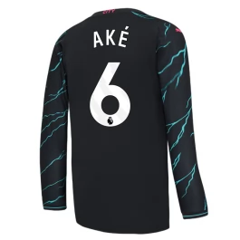 Manchester City Voetbaltenue Ake 6 2023-2024 Third Shirt - L/S