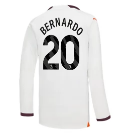 Manchester City Voetbaltenue Bernardo 20 2023-2024 Uitshirt - L/S